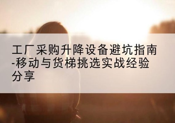 太康移动式升降机怎么选-工厂采购升降设备避坑指南-移动与货梯挑选实战经验分享